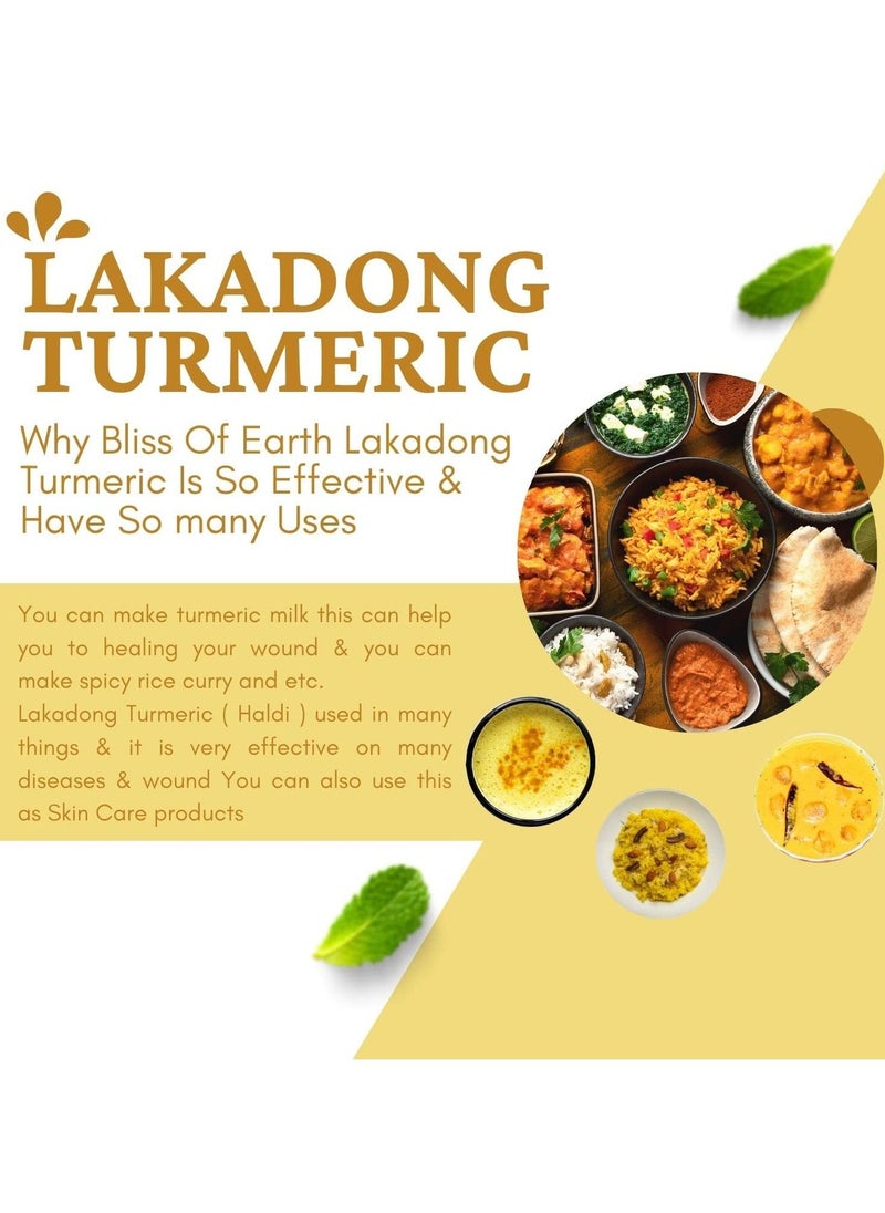 BLISS OF EARTH Certified Organic Lakadong Turmeric Powder 250gm  - Image 3