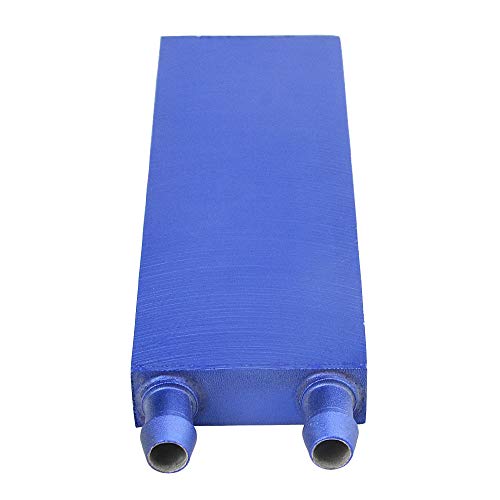 BXQINLENX Aluminum Water Cooling Block for CPU Graphics Radiator Heatsink 40x 120mm Blue - Image 5