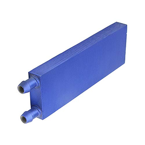 BXQINLENX Aluminum Water Cooling Block for CPU Graphics Radiator Heatsink 40x 120mm Blue - Image 3