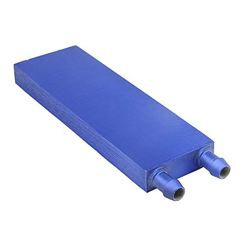 BXQINLENX Aluminum Water Cooling Block for CPU Graphics Radiator Heatsink 40x 120mm Blue - Image 4