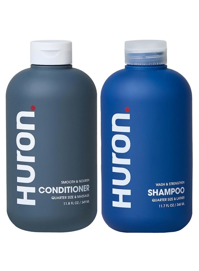 Huron Hair Duo | Nourishing Shampoo & Conditioner Set for Men | Cleanse, Strengthen & Hydrate | Sulfate-Free, Paraben-Free, Vegan | Designed for Daily Use on All Hair Types (2 Pack) - Image 1