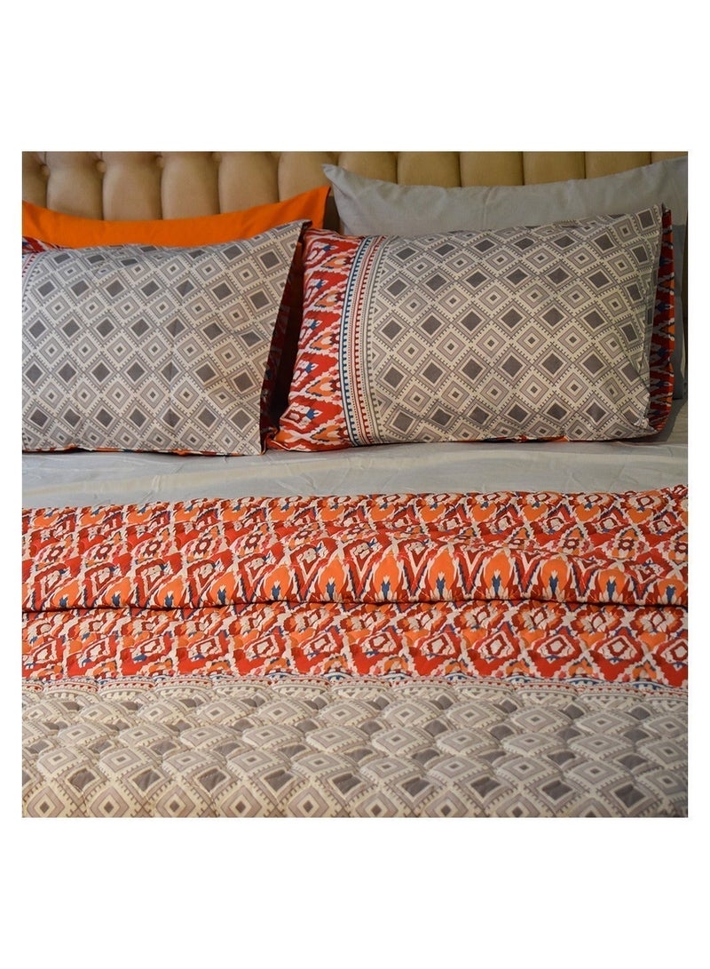 Family Bed Coverlet Set Cotton 3 pieces size 240 x 240 cm model 164 from Family Bed - Image 4