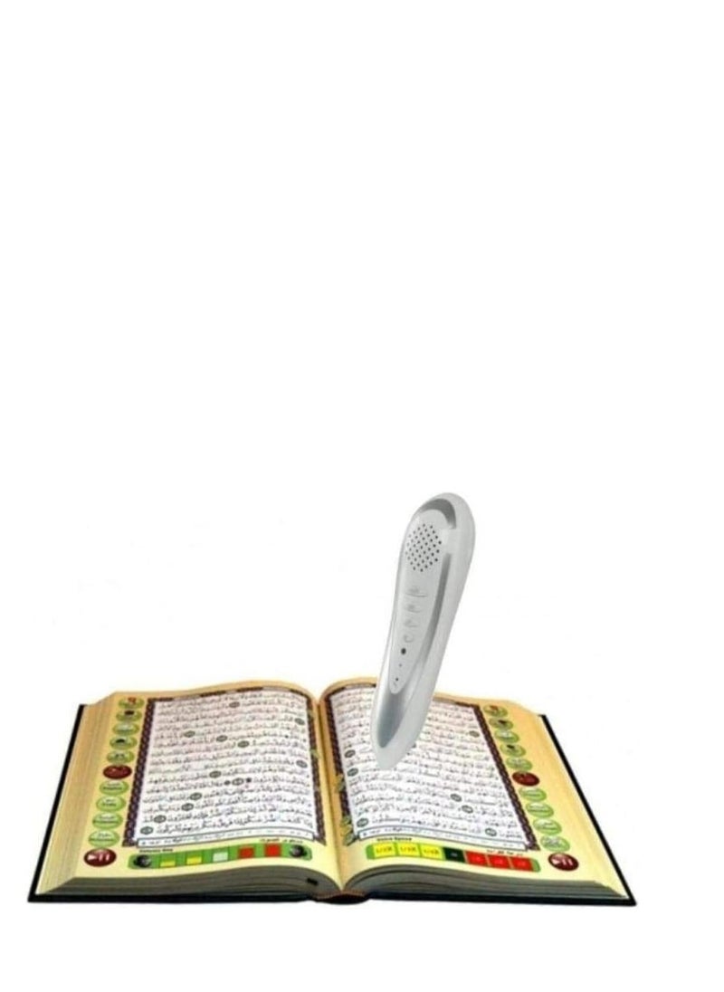 قلم قارئ للقرآن مع كتب باللغة العربية متعدد الألوان