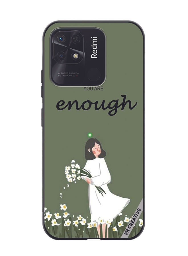 VR CREATIVE Protective Case Cover For Xiaomi Redmi 10C You Are Enough Design Multicolour - Image 1
