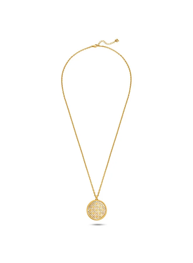 Escada Hind Gold Plated 316L Stainless Steel Pendant Necklace for Women