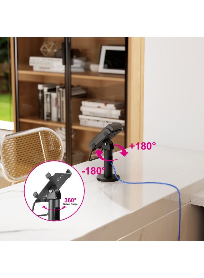 Skill Tech SH 005PS Swivel & Tilt Credit Card Terminal Stand for VeriFone® VX 810, Panel Size 148x86x27mm - Image 3