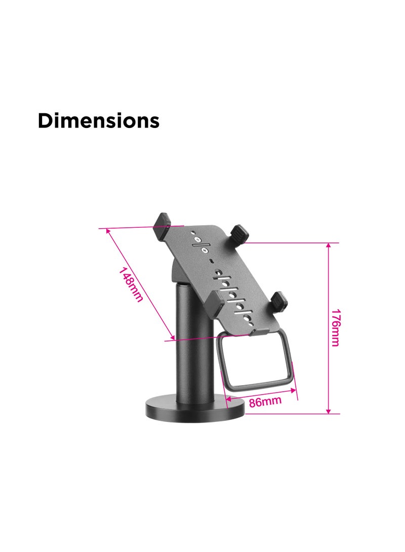 Skill Tech SH 005PS Swivel & Tilt Credit Card Terminal Stand for VeriFone® VX 810, Panel Size 148x86x27mm - Image 4