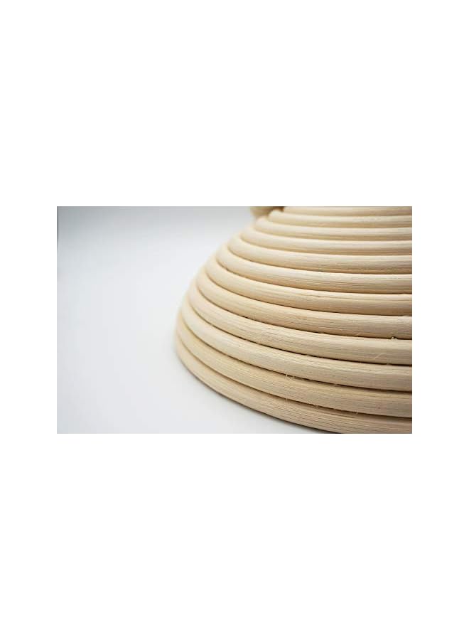 S-TOP Banneton Bread Proofing Basket,Sourdough proving Rising Rattan,Baking Danish Dough|Whisk Bread Mixer+Lame Slashing Tool+Dough Bowl Scraper+Linen Liner+Bread Baking Set - Image 2