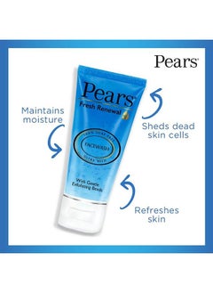 Pears غسول وجه يومي معتدل لطيف لتجديد البشرة طازج متوازن الرقم الهيدروجيني 100% خالي من الصابون مع حبيبات التقشير مهدئ 60غ  - Image 3