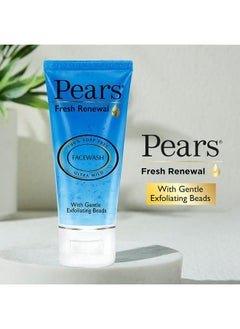 Pears غسول وجه يومي معتدل لطيف لتجديد البشرة طازج متوازن الرقم الهيدروجيني 100% خالي من الصابون مع حبيبات التقشير مهدئ 60غ  - Image 5
