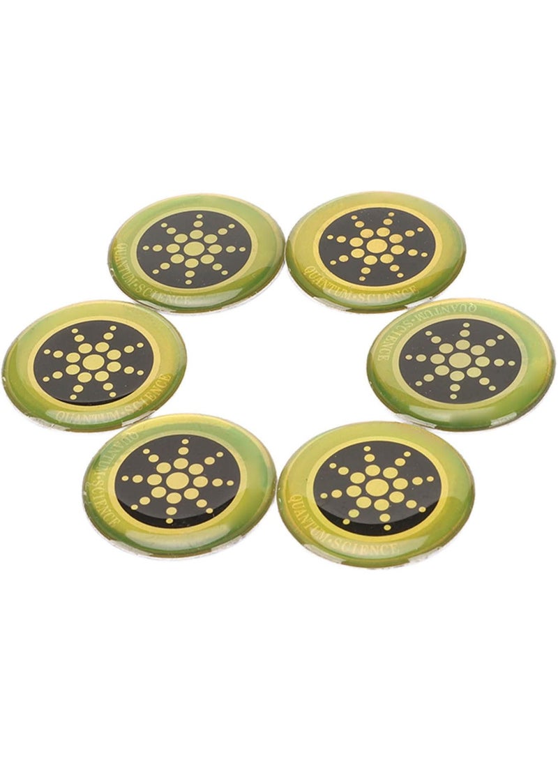 Alissa 6-Pack EMF Protection Stickers – Anti-Radiation Quantum Shields for Phones, Laptops, Tablets & Wi-Fi Devices | 5G EMF Protection Discs - Image 1