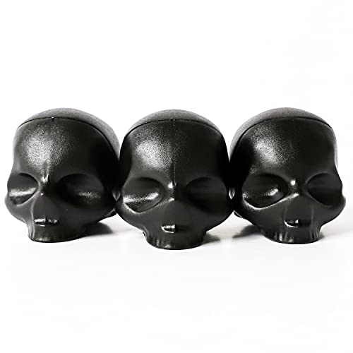 Rebels Refinery 3Piece SkullShaped Lip Balm Bundle  Black  Mint Vanilla  Passion Fruit