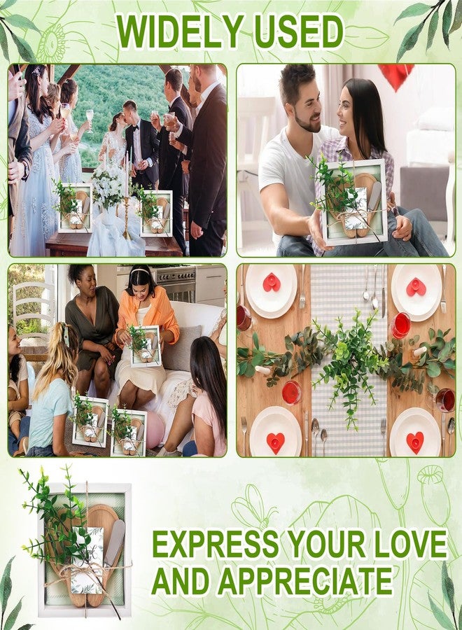 LemonRoad 6 Set Bridal Shower Gifts Bamboo Heart Shaped Charcuterie Board with Utensils Kitchen Towels Thank You Tags for Baby Shower Weddings Bridal Birthday Holiday Party Favors Housewarming - Image 5