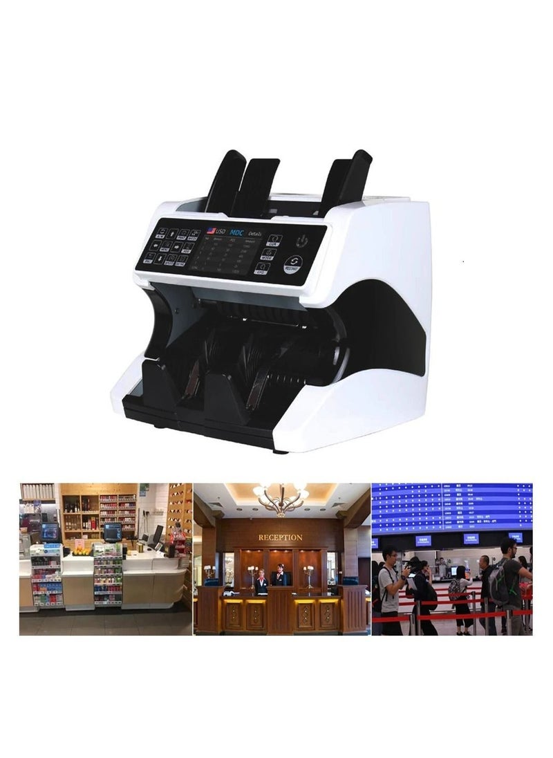 General Cash Detector Machine Counting Cash Machine Counterfeit Machine Dual CIS Image Recognition Machine  - Image 5