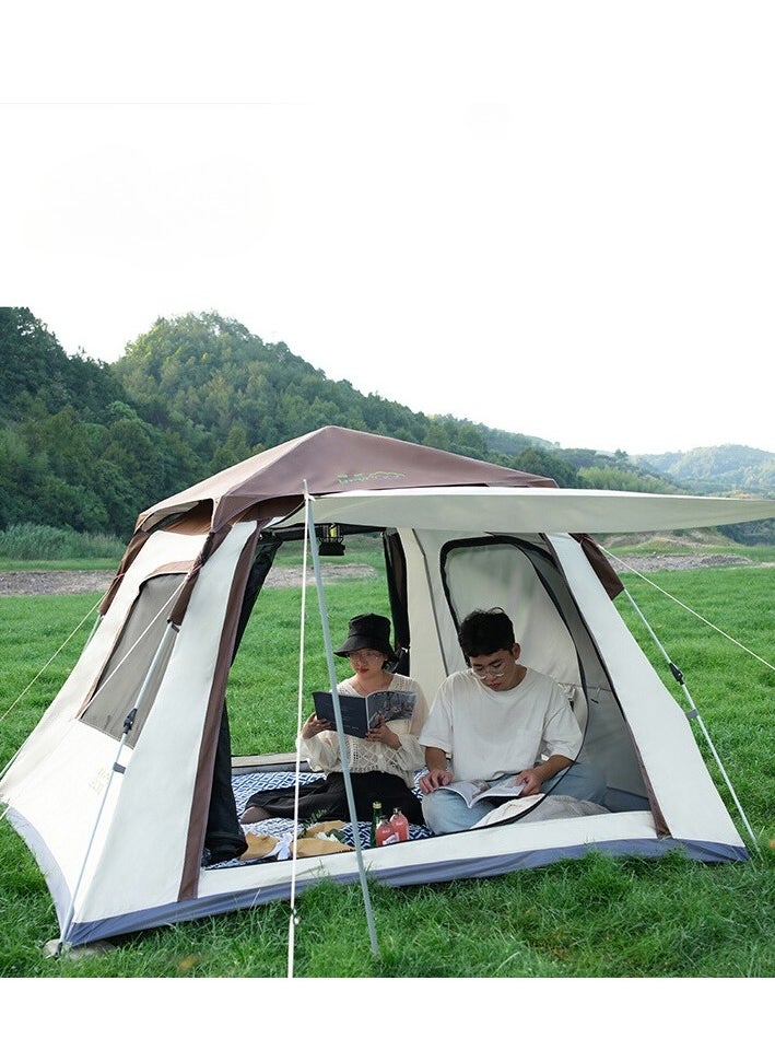 Manful Four sided automatic tent Instant Pop-Up Tent Lightweight Portable Tent Outdoor Camping Waterproof Windproof Camping Tent Removable Cover and Mesh Windows 2 Doors with Carry Bag  - Image 4