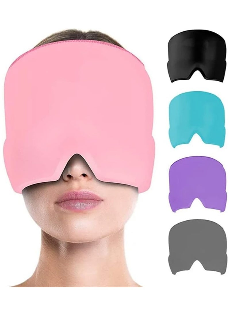 Generic - Gel Bonnet for Headache and Migraine Relief Cryotherapy Cap for Migraine Relief Ice Mask to Wrap the Head for Migraine Cold Compression Cap for Relief of Stress, Sinusitis and Tension Multi-Colour - Image 1