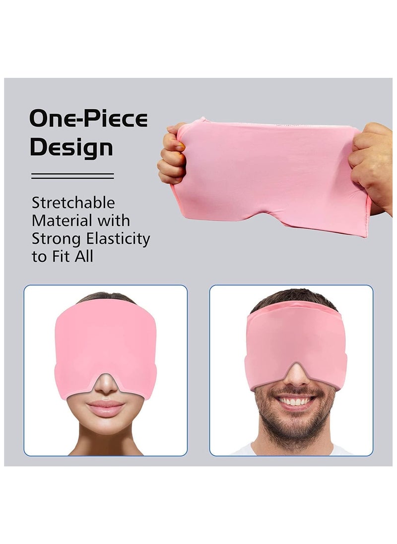 Generic - Gel Bonnet for Headache and Migraine Relief Cryotherapy Cap for Migraine Relief Ice Mask to Wrap the Head for Migraine Cold Compression Cap for Relief of Stress, Sinusitis and Tension Multi-Colour - Image 1