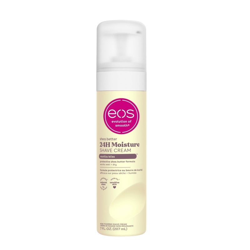 eos Shea Better Shaving Cream- Vanilla Bliss, Women's Shave Cream, Skin Care, Doubles as an In-Shower Lotion, 24-Hour Hydration, 7 fl oz - Image 1