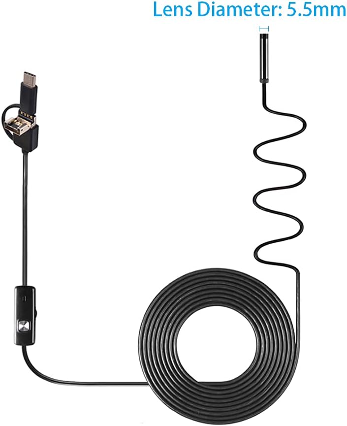 USB Type C Endoscope IP67 Waterproof 3 in 1 Borescope Camera for Android PC - Image 4