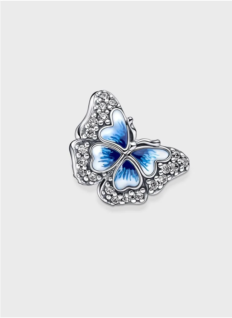 PANDORA Blue Butterfly Sparkling Charm