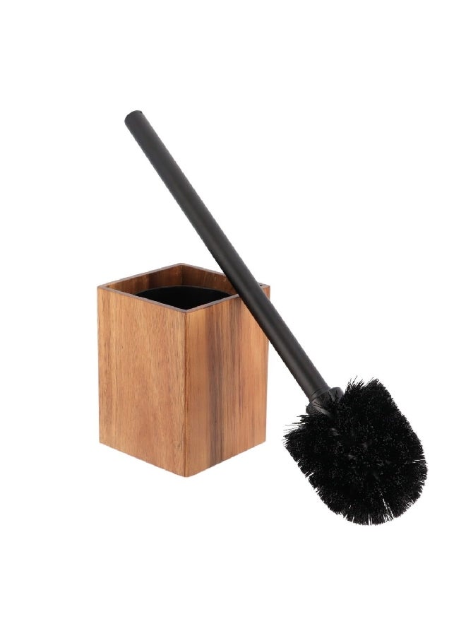 تيندانس فرشاة مرحاض أكاسيا سهلة الاستخدام مع حامل أسود وبني 1 x 1 x 1 سم 66114167 - Image 2