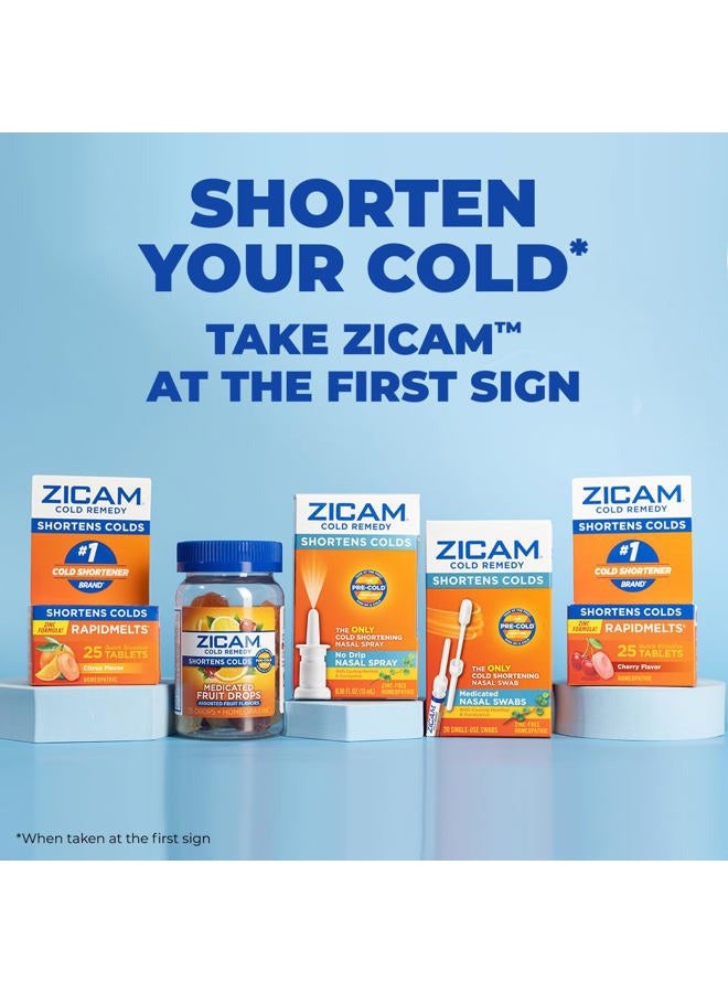 Zicam علاج البرد الفائق زنك رابيدميلتس، نكهة كريمة البرتقال، هوميوباتيك، دواء تقصير البرد، يقلل من مدة البرد، خالي من السكر، خالي من الأصباغ، 18 حبة - Image 2