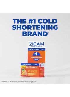 ZICAM Ultra Cold Remedy Zinc Rapidmelts, Orange Cream Flavor, Homeopathic, Cold Shortening Medicine, Shortens Cold Duration, Sugar-Free, Dye-Free, 18 Count  - Image 5