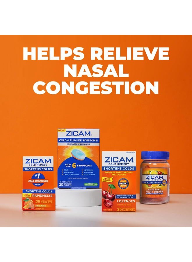 Zicam علاج البرد الفائق زنك رابيدميلتس، نكهة كريمة البرتقال، هوميوباتيك، دواء تقصير البرد، يقلل من مدة البرد، خالي من السكر، خالي من الأصباغ، 18 حبة - Image 4