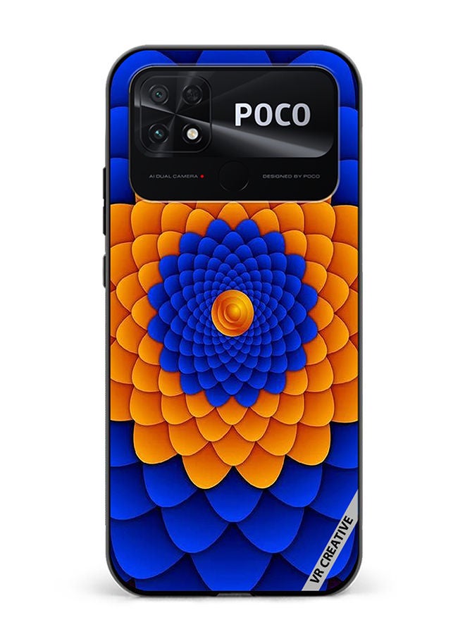 VR CREATIVE Protective Case Cover For Xiaomi Poco C40 Flower Design Multicolour - Image 1