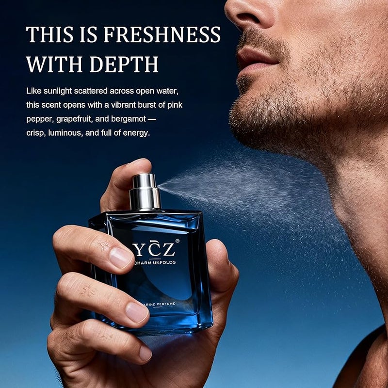Ycz Marine Charm Unisex Eau de Parfum - 1.7 oz Long Lasting Sea Perfume for Men and Women, Everyday Fragrance, Ideal Ocean Fragrance For Special Occasions, Travel Perfumes - Image 5