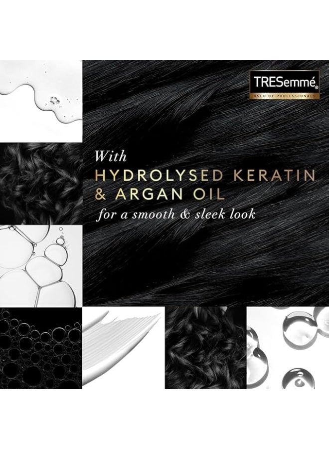 تريزيميه تريزيمي كيراتين سموث + كيراتين متحلل مائيًا وزيت الأرغان للتحكم في التجعد لمدة 72 ساعة 600 مل - Image 3