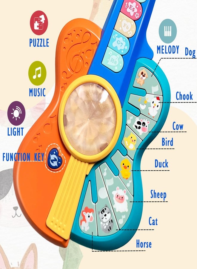SailStart Toddlers Guitar Musical Toys for 1-2 Year Old Boy/Girl, Multiple Modes with Piano Keys, Animal Sounds, Musical, Baby Toys 12-18-24 Months, Gifts for One Year Old Boys/Girl - Image 4