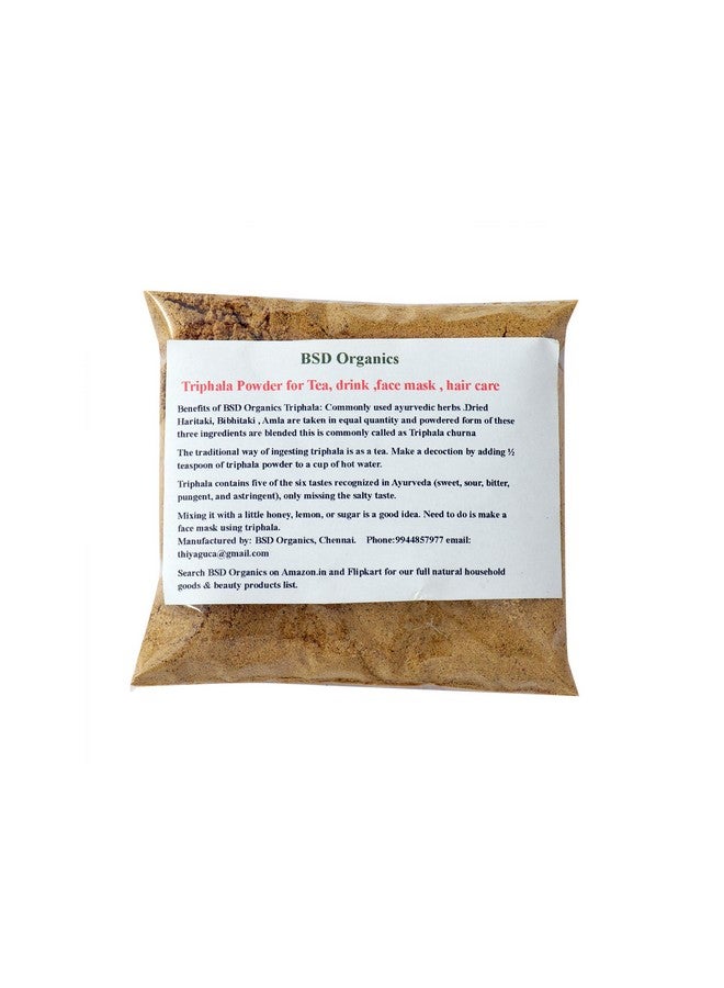 BSD Organics Triphala Powder for Tea, drink,face mask, hair care- 500 grams