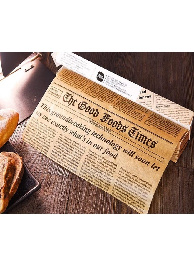Generic Disposable vintage newspaper baking paper (Brown), 5 meters.  - Image 2