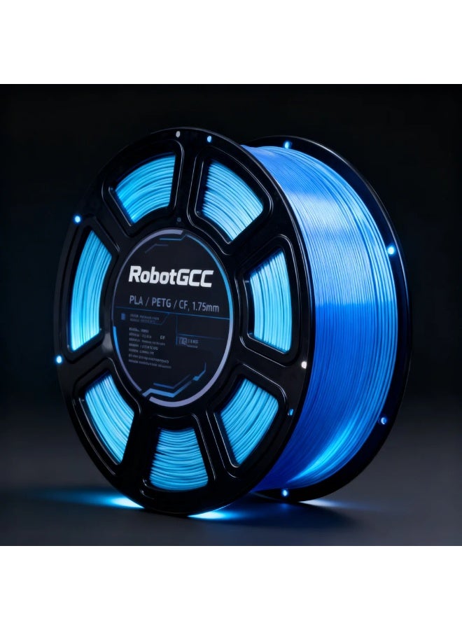 robotgcc Silk PLA Dream Gradient Blue Purple 3D Printer Filament 1.75mm 1KG | Dual Color Silk Finish | Smooth Glossy Surface, Easy Printing, Low Warping, High Precision FDM Filament - Image 5