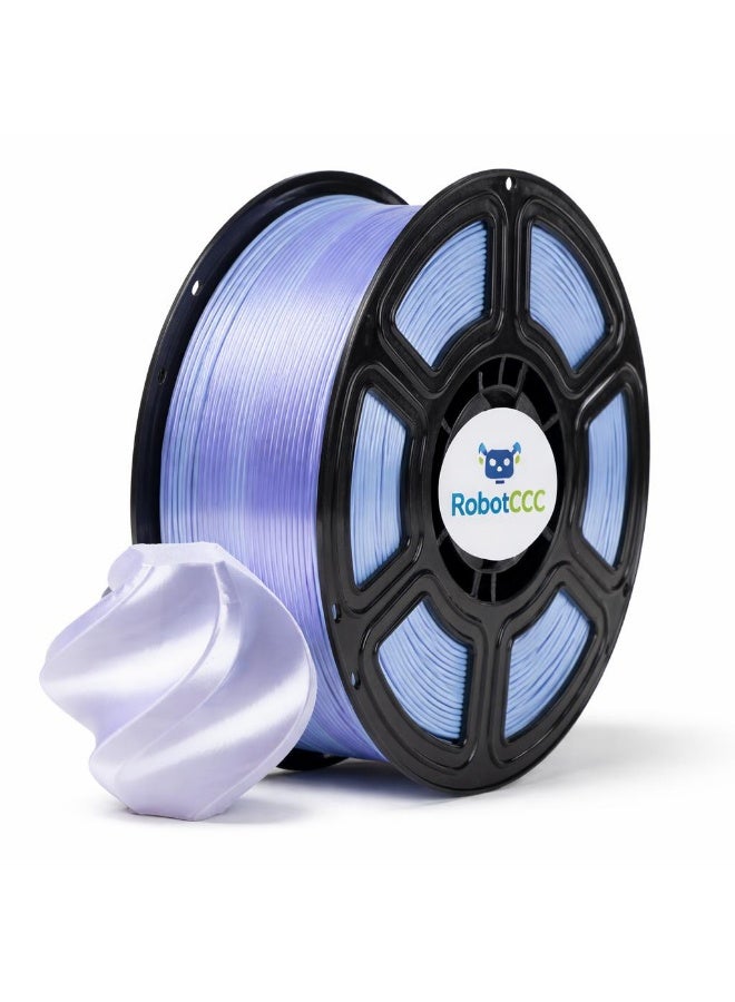 robotgcc Silk PLA Dream Gradient Blue Purple 3D Printer Filament 1.75mm 1KG | Dual Color Silk Finish | Smooth Glossy Surface, Easy Printing, Low Warping, High Precision FDM Filament - Image 2