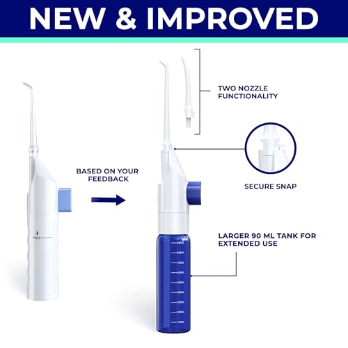 ORAVIX Dental Water Flosser, Tonsil Stone Remover, Gentle Oral Irrigator for Sensitive Teeth and Gums, Kids Manual Water Flosser, No Electricity or Batteries - Image 3