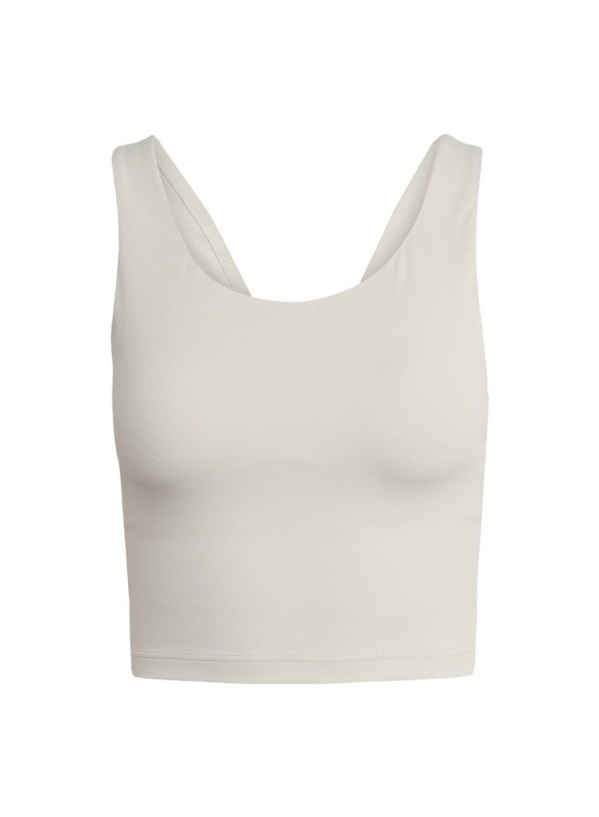 Adidas All Me Ms Tank Beige Workout Bra - Medium Support Bra For Women - Image 1