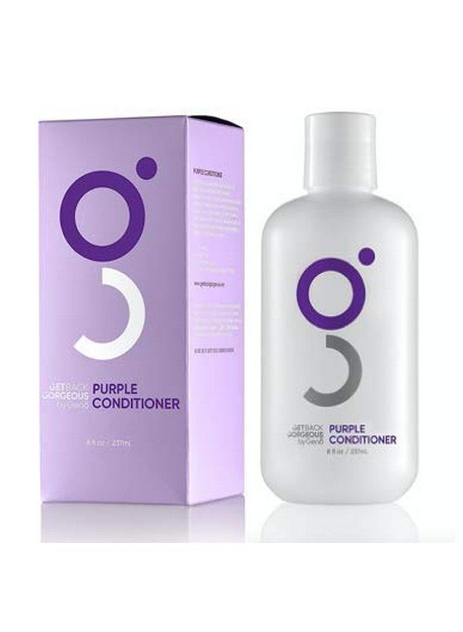 Get Back Gorgeous Purple Conditioner For Blonde Hair By Gbg 3Min Mirror Shine Daily Restoration Mask Transforms Brassy Yellow Dinge In Highlighted Grey Or Blonde Hair Mit & Paraben Free Blue Hair Mask Toner 8Oz - Image 1