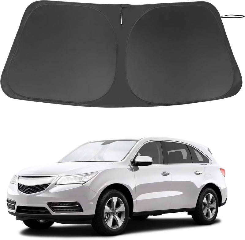 LHFLIVE Windshield Sun Shade Custom Fit for 2014-2020 Acura MDX Accessories Foldable Sunshade Sun Blocker Protect Car from Sun Rays & Heat Damage Keep Car Cooler - Image 1