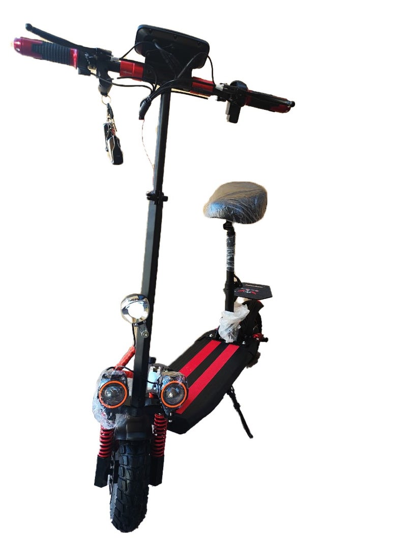 ROHAN WINGS Electric Scooter for Adults Rohan Wings QS4A | 25-30km Range | Powerful Motor | 48V 13AH Big Battery | Hi Speed | Dual Braking | Bluetooth Speaker | free accessories Helmet, Safety Belt, Mobile Holder, Pump, Tool Kit and Lock.  - Image 3