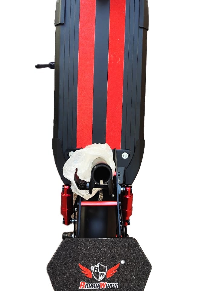 ROHAN WINGS Electric Scooter for Adults Rohan Wings QS4A | 25-30km Range | Powerful Motor | 48V 13AH Big Battery | Hi Speed | Dual Braking | Bluetooth Speaker | free accessories Helmet, Safety Belt, Mobile Holder, Pump, Tool Kit and Lock.  - Image 4