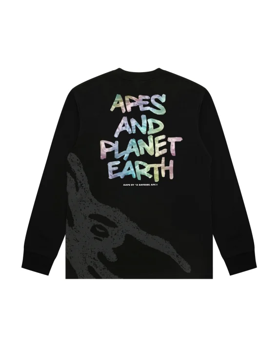 ايه ايه بي إي AAPEUNVS moonface long sleeve tee