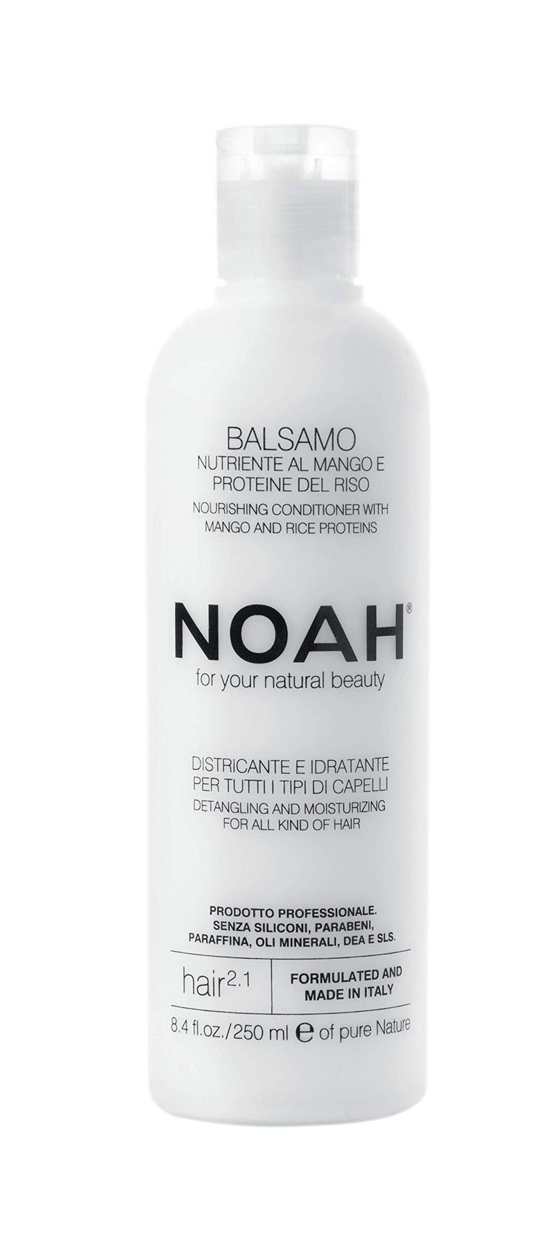 Noah Hair - 2.1 Nourishing Conditioner with Mango - Organic Conditioner - With Hydrolized Rice Protein – Detangling Conditioner - Hair Care for Natural Beauty - 8.5 fl.oz (250 ml) (Mango) - Image 1