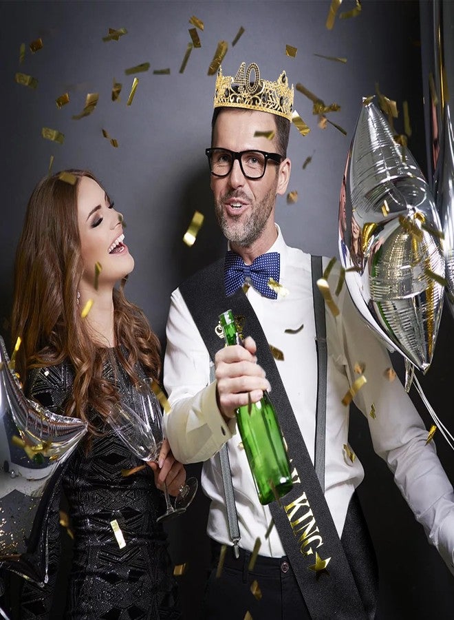هابدو زينة عيد الميلاد الأربعين للرجال من هابدو، هدايا عيد ميلاد له، طقم زينة حفلات للرجال - تاج ووشاح ملكي لعيد الميلاد الأربعين، هدايا تذكارية لحفلة عيد ميلاد سعيد للرجال - Image 5