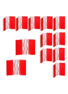 24PCS Acrylic Hinge, Transparent Plastic Hinges Continuous Piano Hinge Self-Adhesive Folding Hinge Furniture DIY Tool Acrylic Hardware for DIY Transparent Box, Display Stand(30x35 mm)
