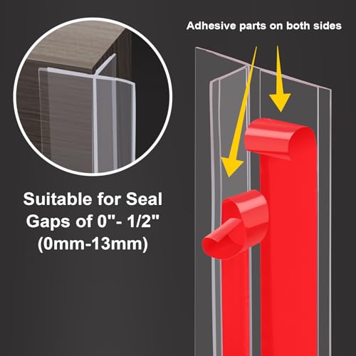 Benory 20Ft T-Shaped Silicone Weather Stripping Seal, Door Seal Tape for Doors and Windows, Blocks Cold Drafts and Reduces Noise - Image 4