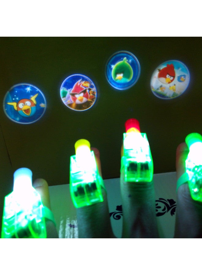 Luminous Toys Led Ring Light Projection Finger Light Sashimi Lights Lights Decorative Lights Children Small Gifts Gifts-Color:Colorful Lights White Shell  - Image 2