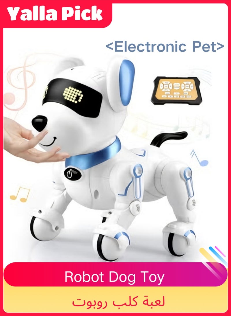 Yalla Pick Remote Control Robot Dog, Interactive Smart Pet Toy with Storytelling, Singing, Dancing, English Learning and Programming, Rechargeable Battery Operated for Kids Ages 6 and Up - Image 1