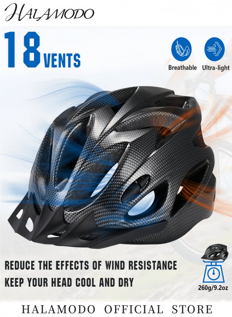 HALAMODO Adult Bike Helmet Lightweight Cycling Helmet Premium Quality Bicycle Helmet Adjustable Riding Helmet Head Safety Protection for Adults Youth Mountain Road Biker - Image 4